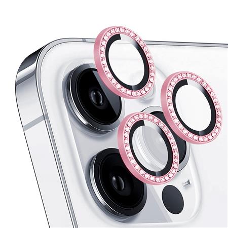 Vidrio Protector Cámara Diamante Para iPhone 12 Pro / 12 Pro Max Rosa